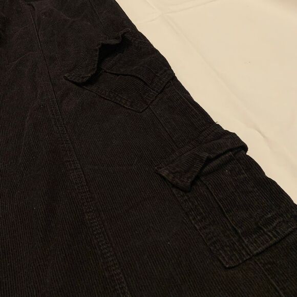 BDG Urban Outfitters Y2K Cargo wide Leg baggy corduroy pants gothic grunge Sz L - Picture 8 of 9
